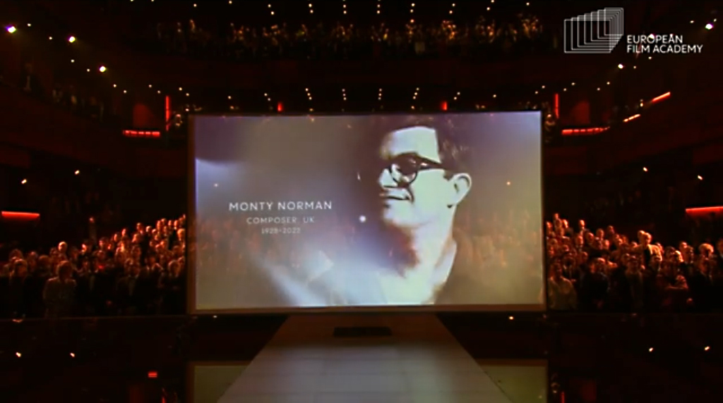 Monty Norman remembered at the European Film Awards In Memoriam